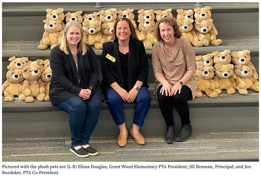 Hugimals Customer Spotlight: Grant Wood Elementary School put a Hugimal in each classroom to help students stay grounded. "The difference has been incredible."